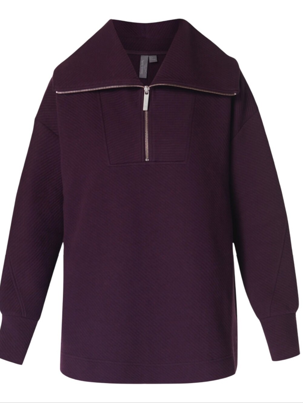 Sweaty Betty Radiant Half Zip Sweatshirt in Midnight Cherry Purple Size 6 NWT